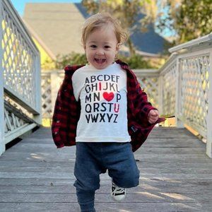 ABC I heart U toddler T-shirt